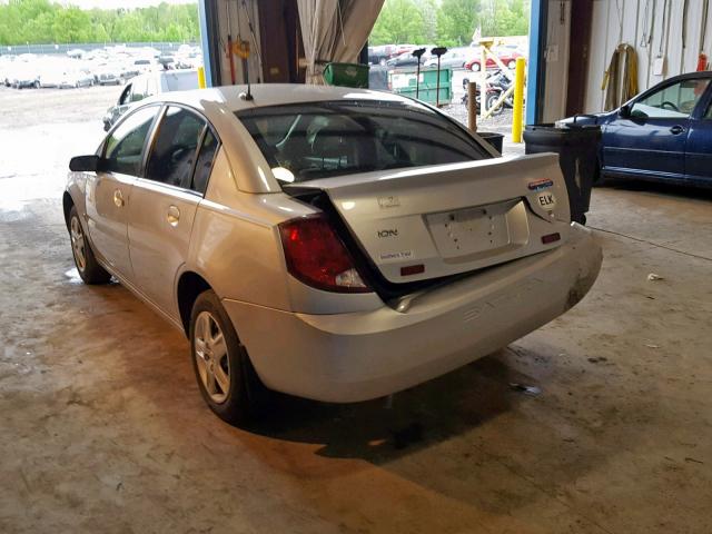 1G8AJ58FX7Z204070 - 2007 SATURN ION LEVEL SILVER photo 3