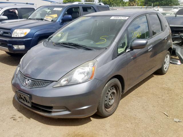 JHMGE8H32DC044520 - 2013 HONDA FIT GRAY photo 2