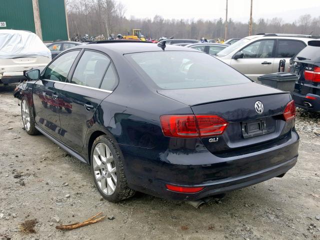 3VW5S7AJ1EM296339 - 2014 VOLKSWAGEN JETTA GLI BLACK photo 3