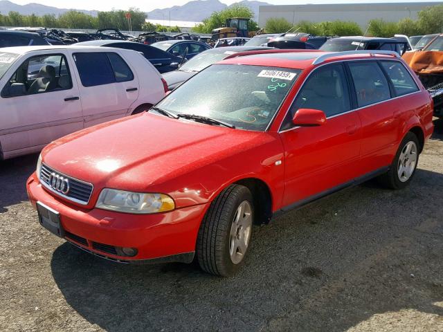 WAUKH68D4YA044310 - 2000 AUDI A4 2.8 AVA RED photo 2