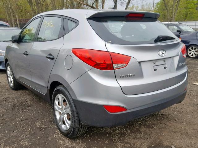 KM8JT3AB1BU227122 - 2011 HYUNDAI TUCSON GL GRAY photo 3