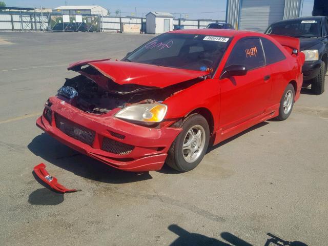 1HGEM21263L023275 - 2003 HONDA CIVIC DX RED photo 2