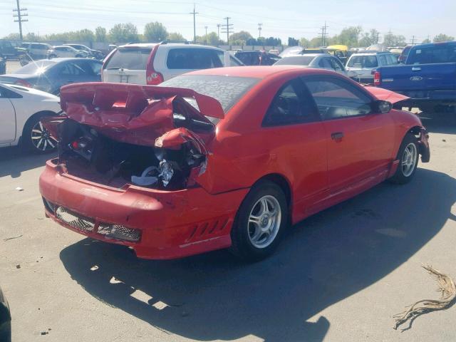 1HGEM21263L023275 - 2003 HONDA CIVIC DX RED photo 4