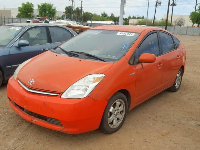 JTDKB22U663170711 - 2006 TOYOTA PRIUS ORANGE photo 2