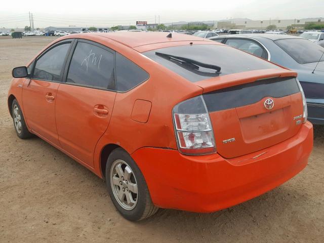 JTDKB22U663170711 - 2006 TOYOTA PRIUS ORANGE photo 3