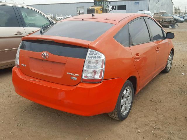 JTDKB22U663170711 - 2006 TOYOTA PRIUS ORANGE photo 4