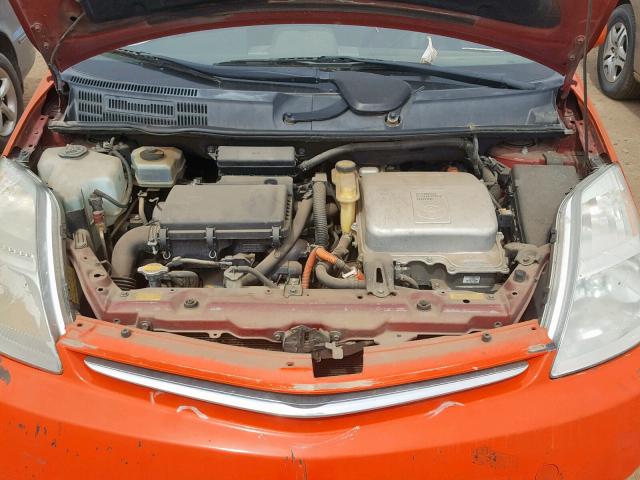 JTDKB22U663170711 - 2006 TOYOTA PRIUS ORANGE photo 7