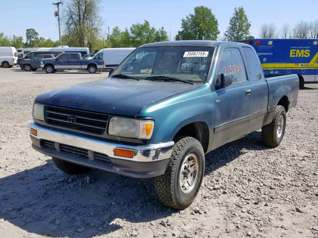 JT4VD22E4S0012587 - 1995 TOYOTA T100 XTRAC GREEN photo 2