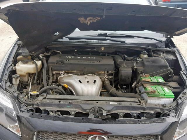 JTKDE177X70213715 - 2007 TOYOTA SCION TC შავი ფოტო 7