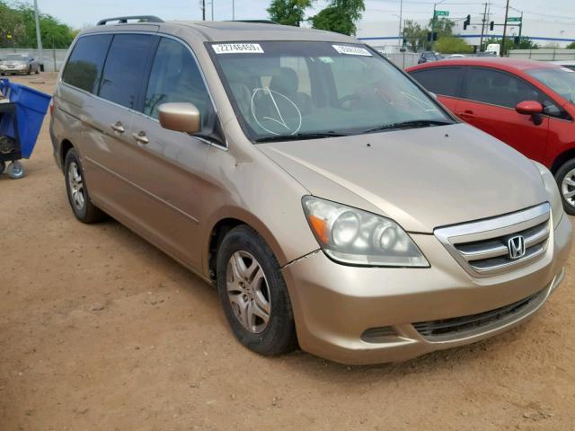 5FNRL38747B400494 - 2007 HONDA ODYSSEY EX GOLD photo 1