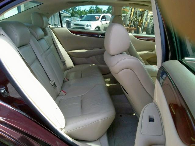 JTHBF30G630105389 - 2003 LEXUS ES 300 BURGUNDY photo 6