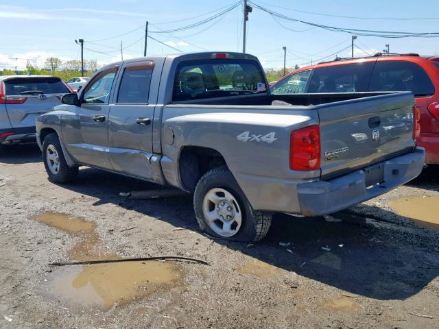 1D7HW28K35S136398 - 2005 DODGE DAKOTA QUA GRAY photo 3