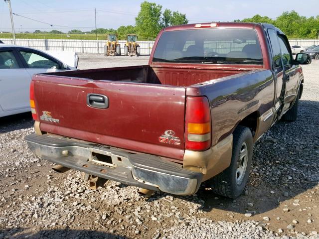 1GTEC19T1XZ507608 - 1999 GMC NEW SIERRA RED photo 4