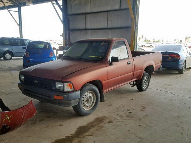 4TARN81A0PZ127377 - 1993 TOYOTA PICKUP 1/2 RED photo 2