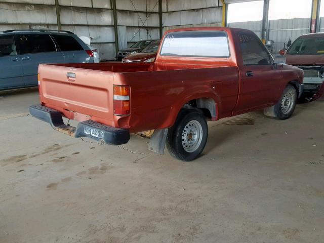 4TARN81A0PZ127377 - 1993 TOYOTA PICKUP 1/2 RED photo 4