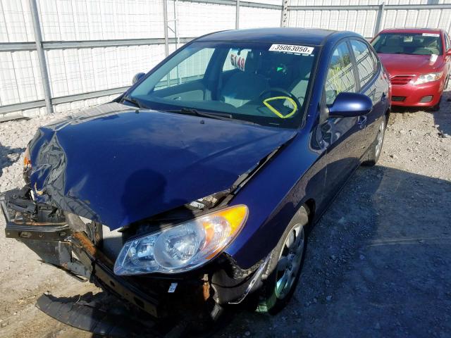 KMHDU46D99U603358 - 2009 HYUNDAI ELANTRA GLS  photo 2