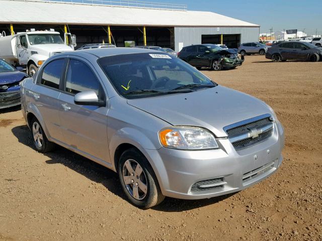 KL1TD56E89B313050 - 2009 CHEVROLET AVEO LS SILVER photo 1