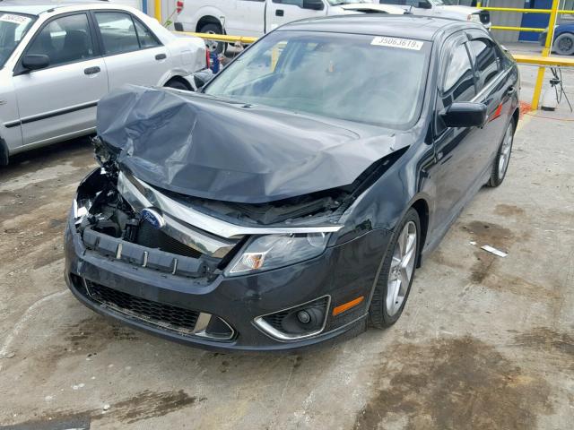 3FAHP0KC1BR221007 - 2011 FORD FUSION SPO BLACK photo 2