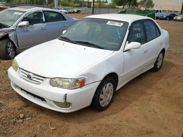 1NXBR12E32Z581675 - 2002 TOYOTA COROLLA CE WHITE photo 2