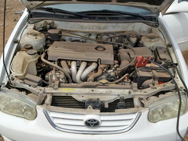 1NXBR12E32Z581675 - 2002 TOYOTA COROLLA CE WHITE photo 7