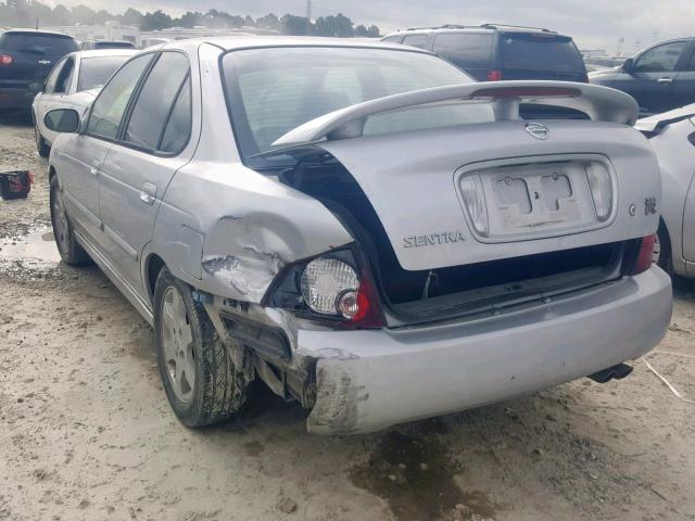 3N1AB51D35L508523 - 2005 NISSAN SENTRA SE- SILVER photo 3