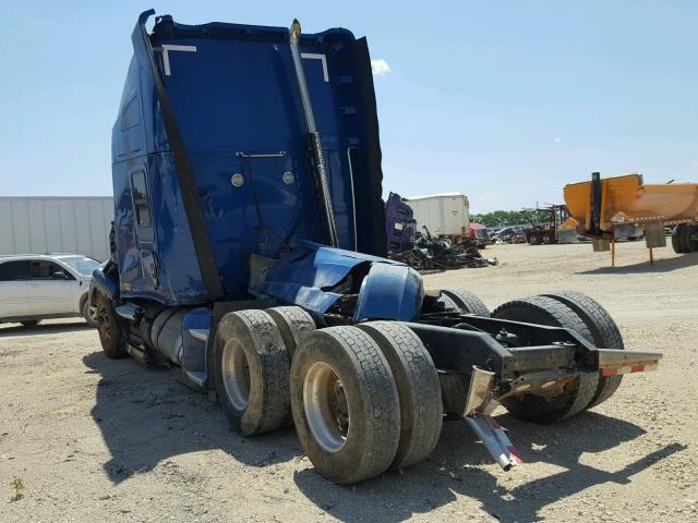 1XKYDP9X6FJ426587 - 2015 KENWORTH CONSTRUCTI BLUE photo 3