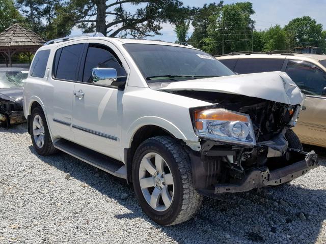 5N1AA0ND1EN608144 - 2014 NISSAN ARMADA SV WHITE photo 1