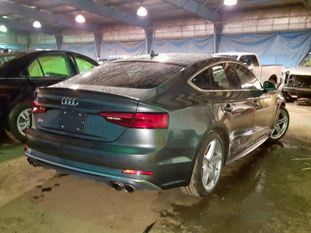 WAUB4CF59JA008673 - 2018 AUDI S5 PREMIUM GRAY photo 4