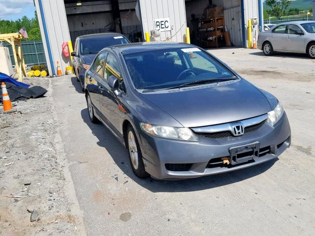 2HGFA16609H359416 - 2009 HONDA CIVIC LX-S ნაცრისფერი ფოტო 1