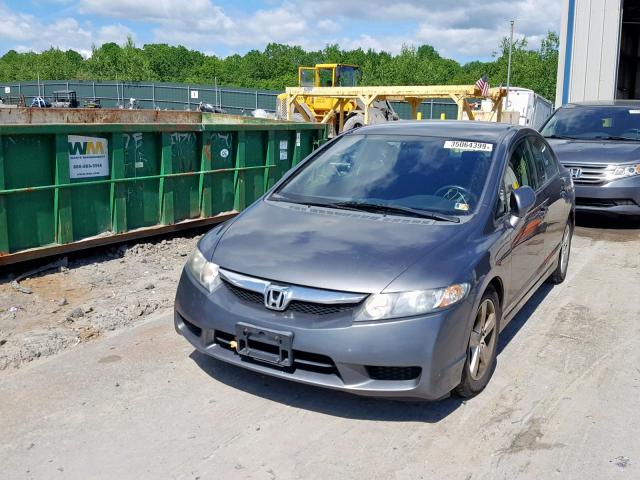 2HGFA16609H359416 - 2009 HONDA CIVIC LX-S ნაცრისფერი ფოტო 2
