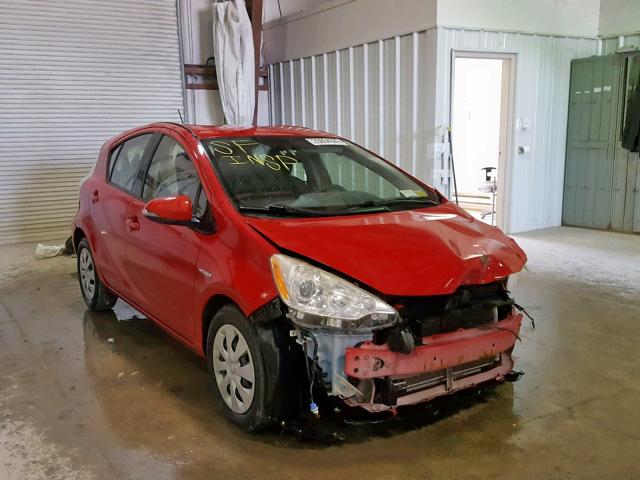 JTDKDTB37D1534389 - 2013 TOYOTA PRIUS C RED photo 1