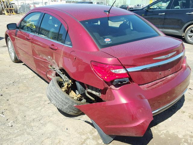 1C3BC4FB1BN542833 - 2011 CHRYSLER 200 LX RED photo 3