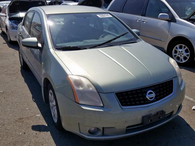 3N1AB61E18L646094 - 2008 NISSAN SENTRA 2.0 GREEN photo 1