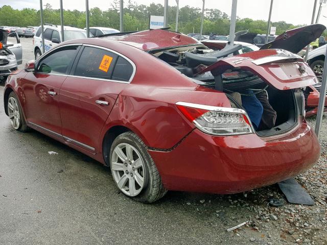 1G4GD5EG5AF151111 - 2010 BUICK LACROSSE C MAROON photo 3