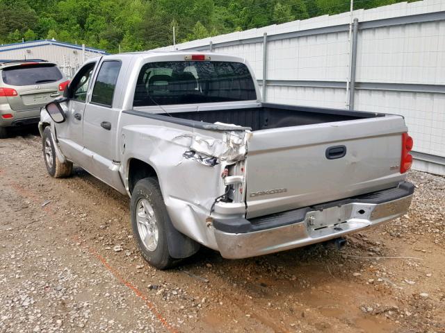 1D7HW48K96S514849 - 2006 DODGE DAKOTA QUA SILVER photo 3