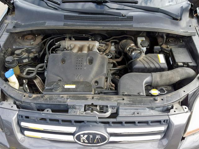 KNDJE723987474182 - 2008 KIA SPORTAGE E BLACK photo 7