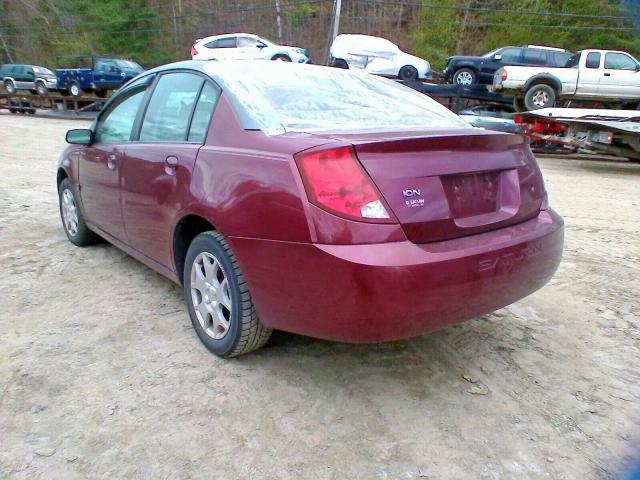 1G8AJ52F53Z123187 - 2003 SATURN ION LEVEL MAROON photo 3