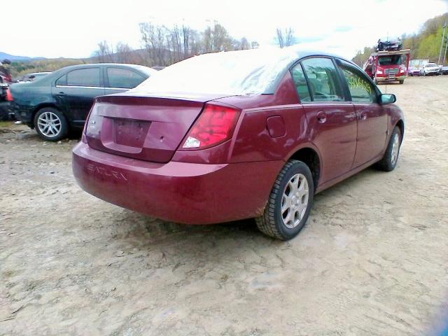 1G8AJ52F53Z123187 - 2003 SATURN ION LEVEL MAROON photo 4