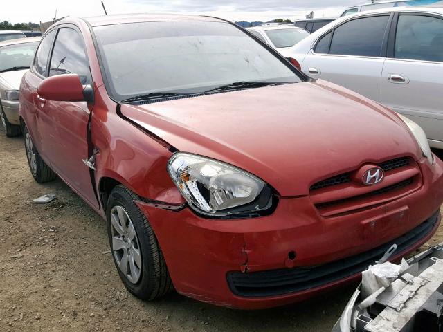 KMHCM36C79U137331 - 2009 HYUNDAI ACCENT GS RED photo 1