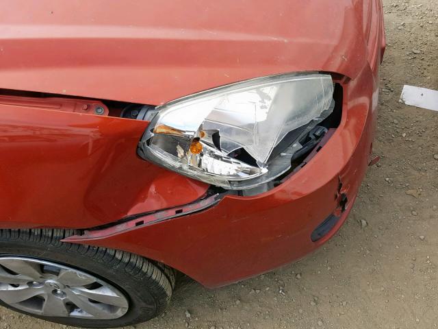 KMHCM36C79U137331 - 2009 HYUNDAI ACCENT GS RED photo 9