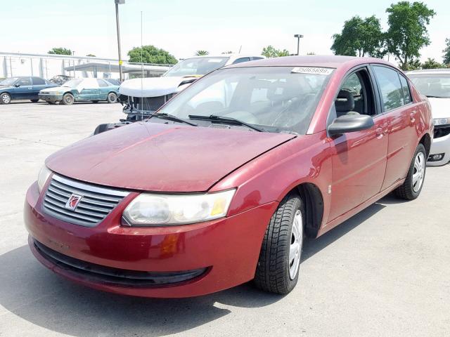 1G8AJ55F86Z200408 - 2006 SATURN ION LEVEL BURGUNDY photo 2