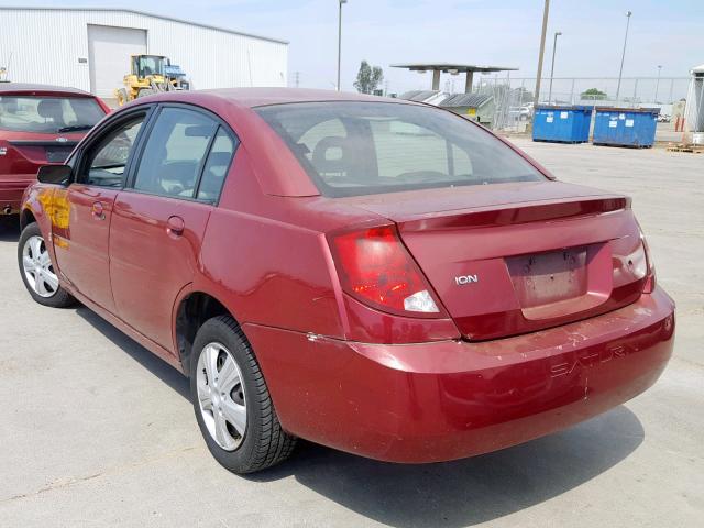 1G8AJ55F86Z200408 - 2006 SATURN ION LEVEL BURGUNDY photo 3