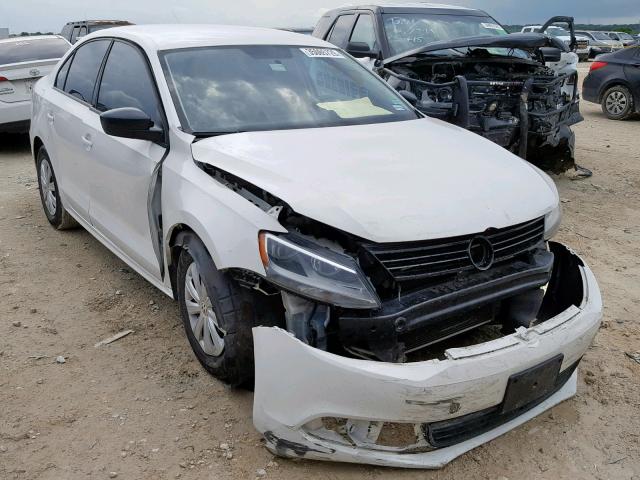 3VW2K7AJ1DM227068 - 2013 VOLKSWAGEN JETTA BASE WHITE photo 1