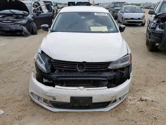 3VW2K7AJ1DM227068 - 2013 VOLKSWAGEN JETTA BASE WHITE photo 9