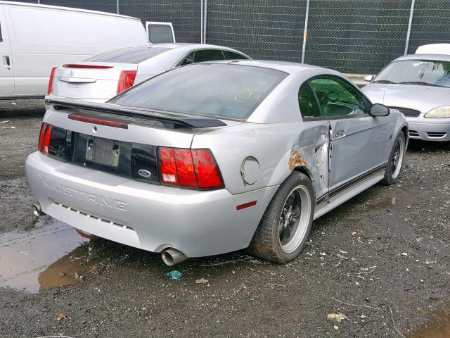 1FAFP42X11F256627 - 2001 FORD MUSTANG GT SILVER photo 4