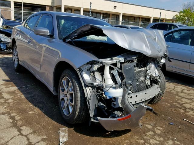 2C3CDXJG5HH621185 - 2017 DODGE CHARGER SX SILVER photo 1