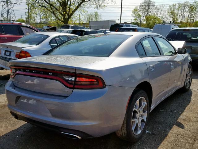 2C3CDXJG5HH621185 - 2017 DODGE CHARGER SX SILVER photo 4