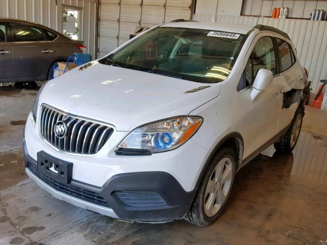 KL4CJASB5GB729747 - 2016 BUICK ENCORE WHITE photo 2