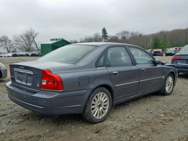 YV1TR91Z941355747 - 2004 VOLVO S80 T6 GRAY photo 4