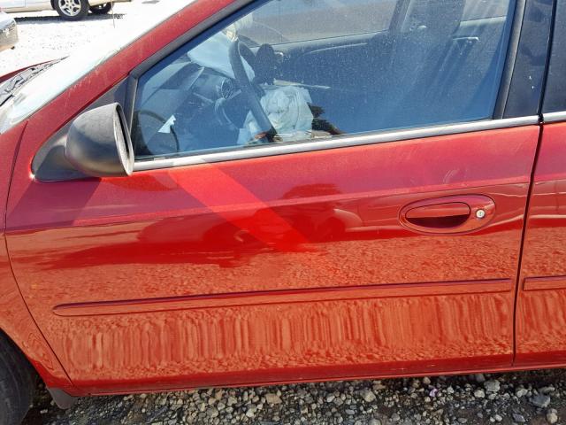 1B3ES56C85D264101 - 2005 DODGE NEON SXT RED photo 10